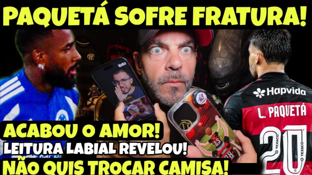 🚨PLANTÃO URGENTE‼️PAQUETÁ SOFRE FRATURA‼️🤬GERSON SE RECUSOU A TROCAR CAMISA COM EVERTTON ARAÚJO‼️