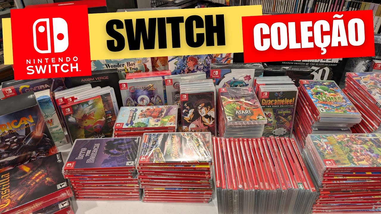 Minha COLEÇÃO de JOGOS de Nintendo SWITCH
