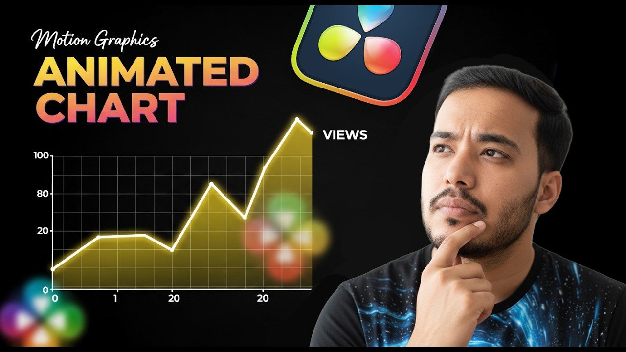 How to Create Animated Chart Motion Graphics in DaVinci Resolve Fusion (Beginner Guide)