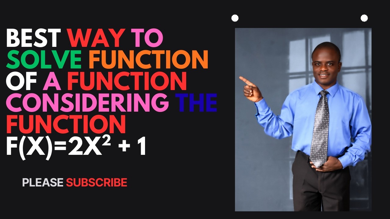 Further Maths : Calculation on function of a function involving substitution of value of x(SS1)