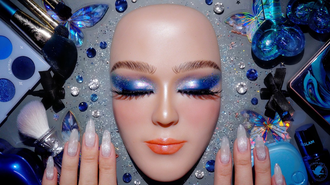 TOP Makeup TRANSFORMATION 😍 Cool Blue Siren Dream ❄️ ASMR maquiagem satisfatória (no talking) #2