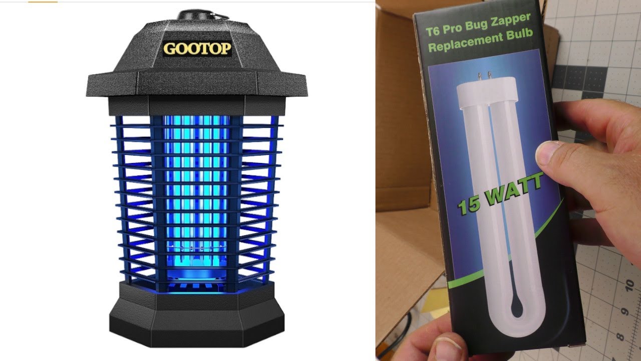 Free Replacement Bulb for the GOOTOP Bug Zapper, Installation