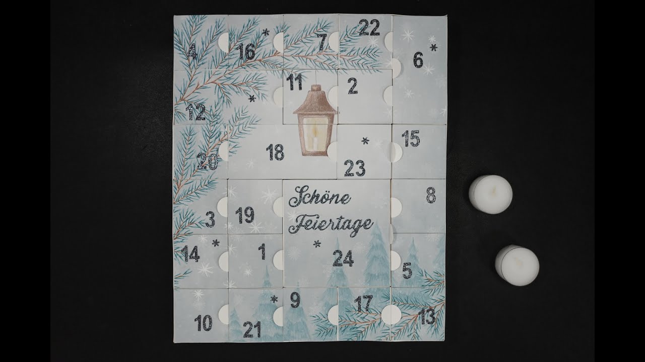 Klassischer Adventskalender – zum selbst befüllen - Bastelanleitung - Stampin up