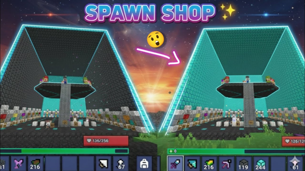 ✨ Making Spawn Shop @ Lobby 12 🌌🔥 #bloxdio #bloxd 