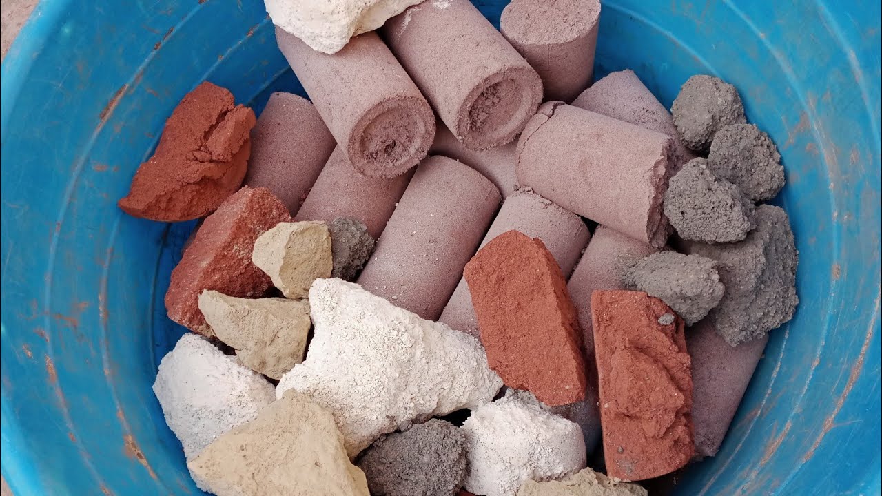 ASMR: 5 Different Texture 😍 Amazing Crumbling into Tub#cementasmr #relaxingsounds #comfortsounds