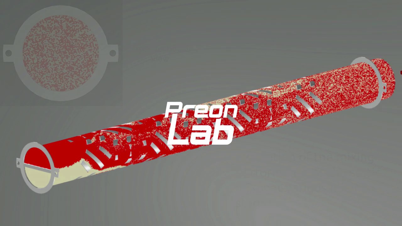 PreonLab - Static Mixer for Highly Viscous Fluids