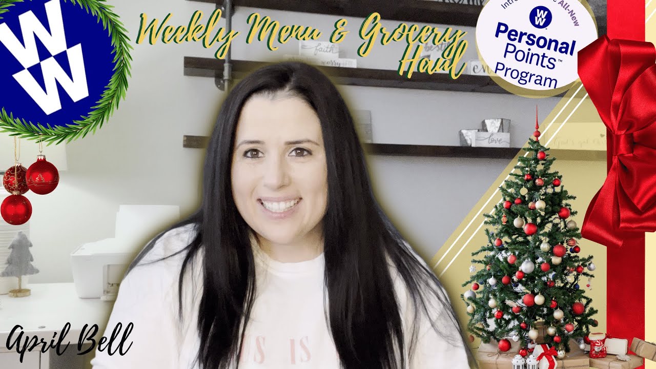 WEIGHTWATCHERS PERSONAL POINTS PROGRAM MENU FOR THE WEEK, GROCERY HAUL , & ANNOUCEMENT l April Bell