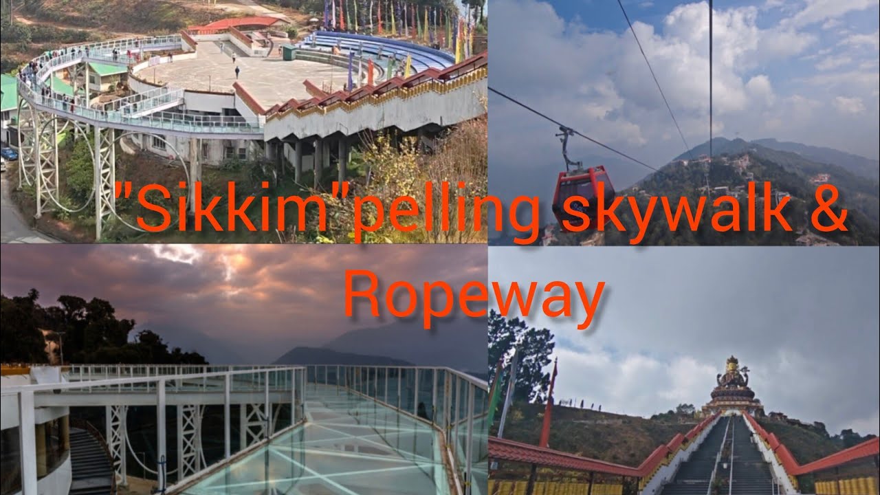 Sikkim, pelling Skywalk & Ropeway/India first glass bridge...#travel #viralvideos #sikkimskywalk
