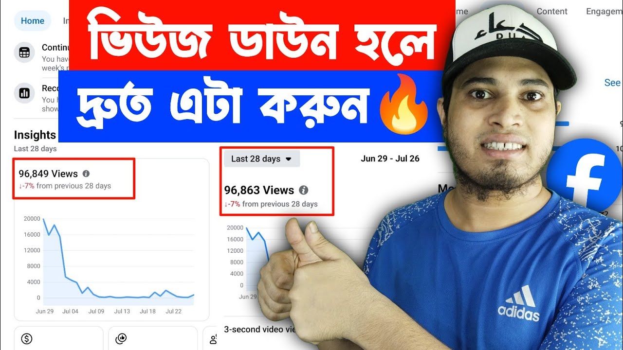 📈 Facebook Video ভিউজ ডাউন সমাধান | Facebook Views Down Problem Solve 
