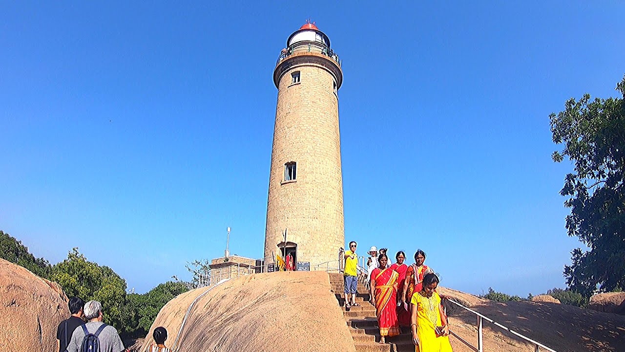 Mahabalipuram lighthouse | Places to see | Mamallapuram | India Walking Tours | Part 4/8
