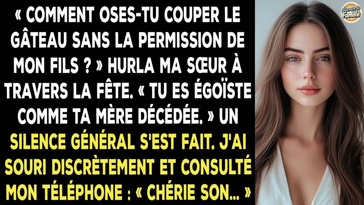 J'ai Coupé Le Gâteau De Mon Fils Et Ma Sœur M'a Traitée D'égoïste Comme Ma Mère.