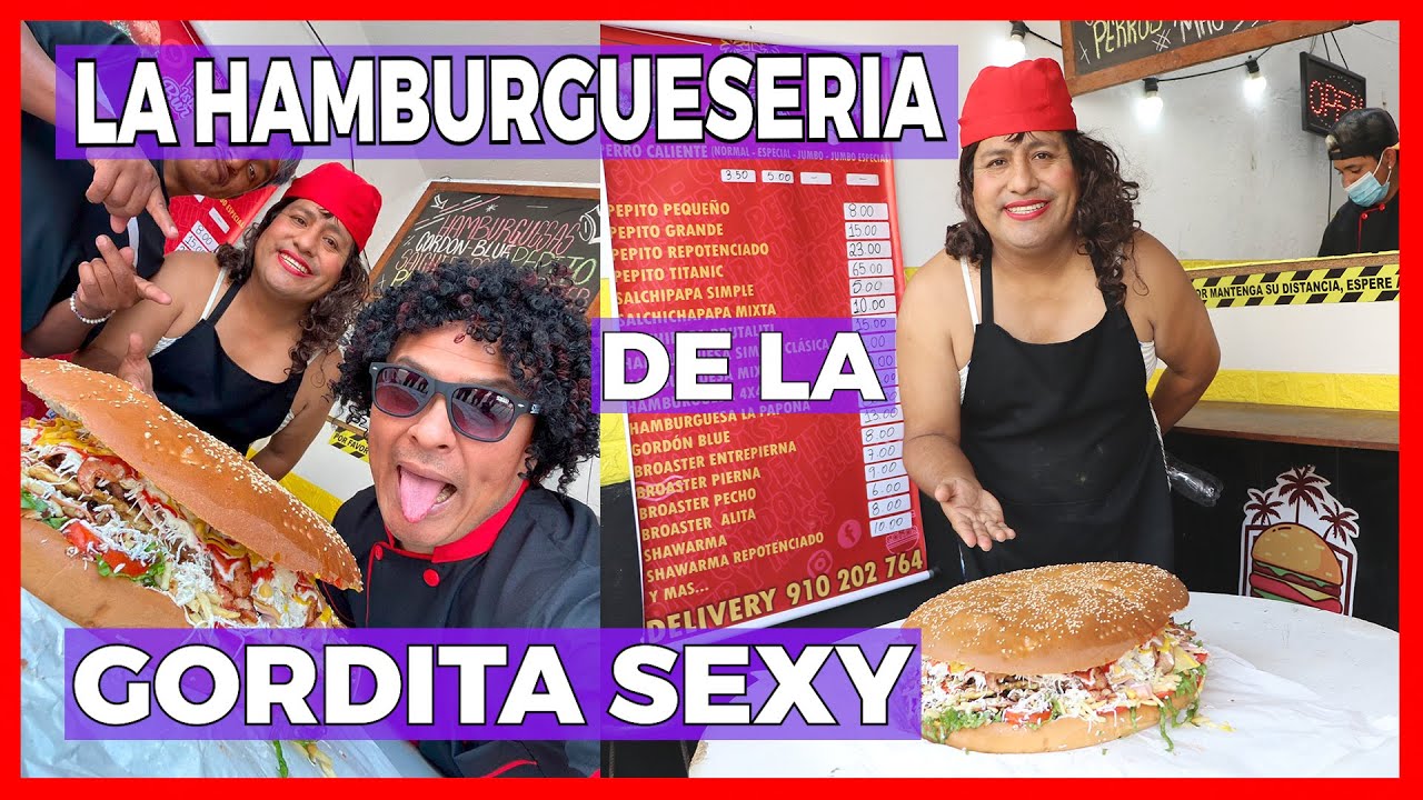 LA HAMBURGUESERÍA DE LA GORDITA SEXY - CHINO RISAS- SHAGUI - LUCKY - MOSTRITO - CHOLO VICTOR