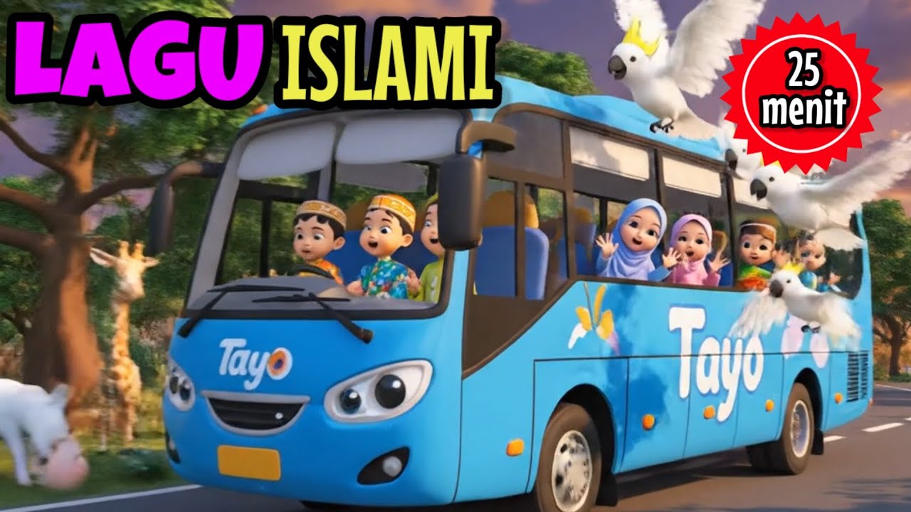Lagu anak islami 25 menit - allahul kahfi sholawat badar sholawat Busyro sholawat Jibril