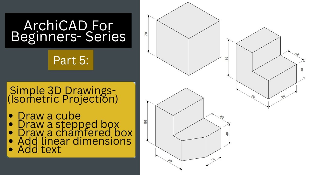 How to draw isometric view in ArchiCAD #archicadforbeginners #isometricdrawing