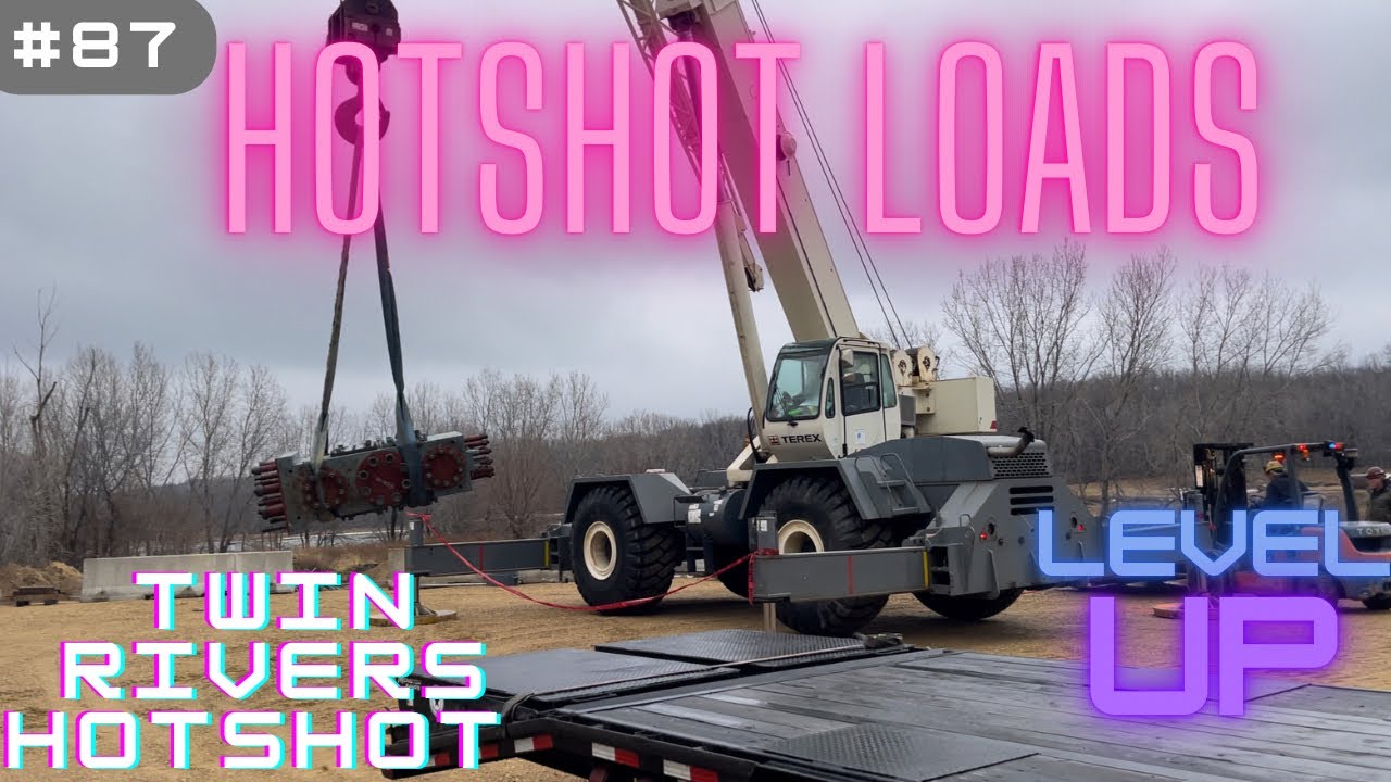 Crane loaded freight! Hotshot trucking!