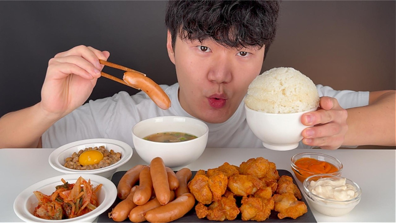 낫또, 소시지, 가라아게~ 일식 먹방!!
