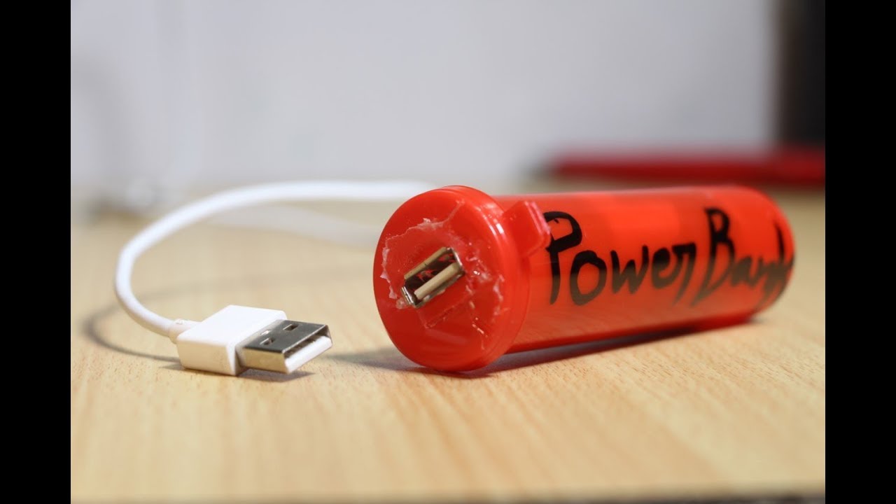 How To Make Power bank Without Circuit - at home
