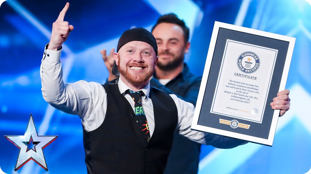 Ryan Tracey is on a balloon blindfolding mission | Auditions Week 3 | Britain’s Got Talent 2017