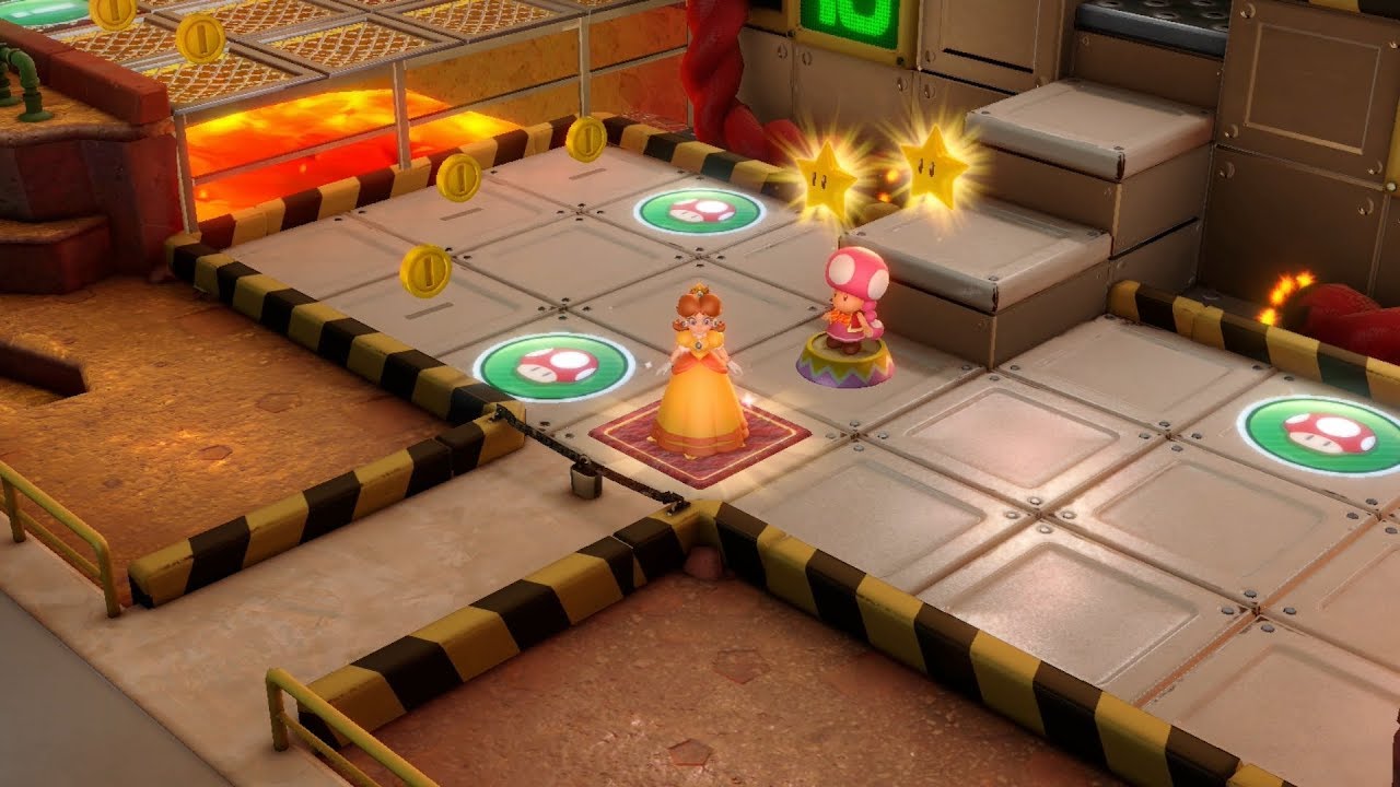 Super Mario Party Partner Party #902 Gold Rush Mine Yoshi & Daisy vs Koopa Troopa & Goomba