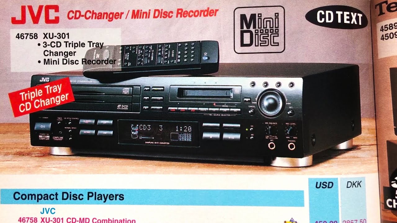 Catalog 1999 Amplifiers, Receiver, 💽Mini Disc 💿CD Player, Cassette Deck, Sony, JVC, Technics, Yamaha