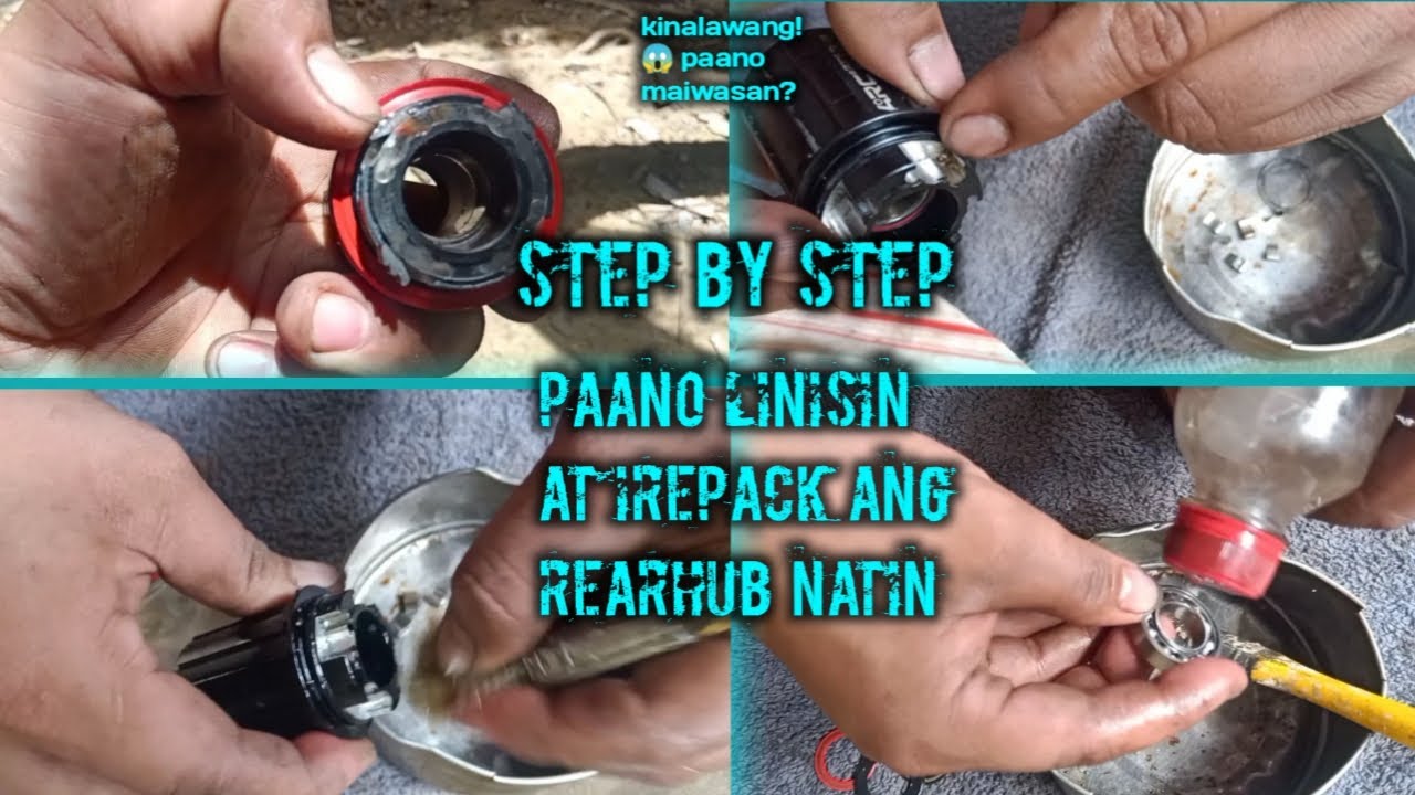 PAANO MAG REPACK NG BEARING SA REARHUB/FREEHUB BODY NG MTB | STEP BY STEP NA PAG LILINIS NG HUBS