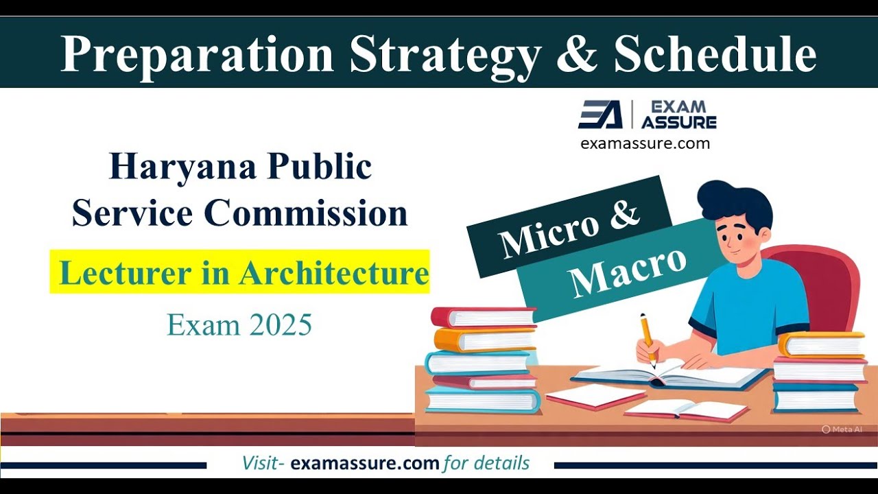 Micro & Macro Preparation Strategy | HPSC Lecturer in Architecture  | With preparation Schedule