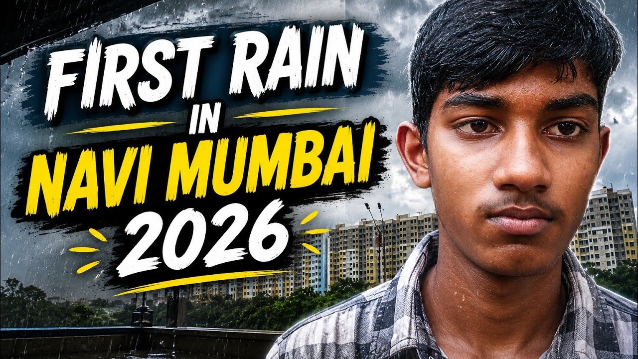 First Rain in Navi Mumbai 2026 🌧️ | Amazing Monsoon Weather | Vlog