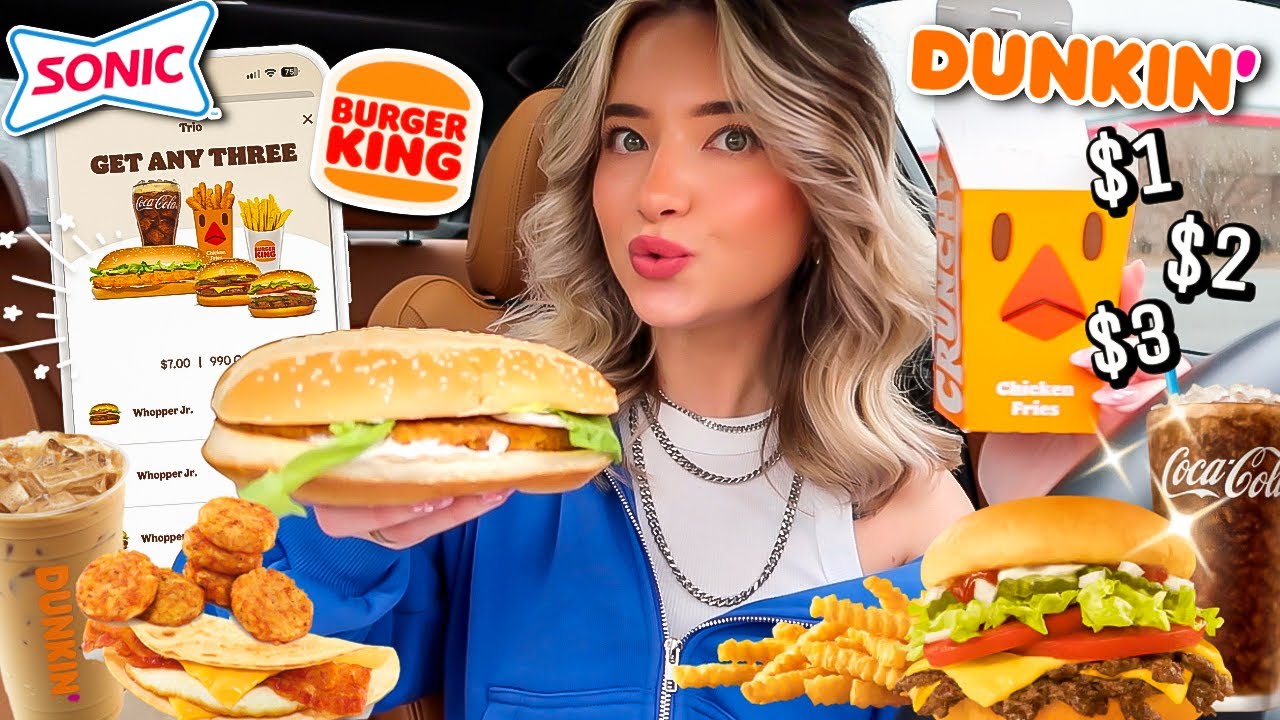 Eating Only FAST FOOD MEAL DEALS For 24 HOURS!