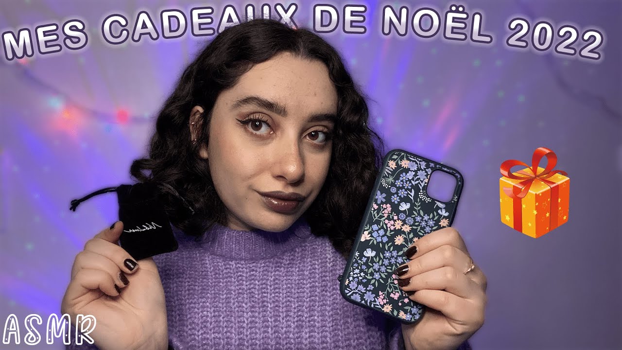 🌙 ASMR FRANÇAIS : MES CADEAUX DE NOËL 2022 🎁🎅🏻 (merci Père Noël) #asmr #asmrfr #relax
