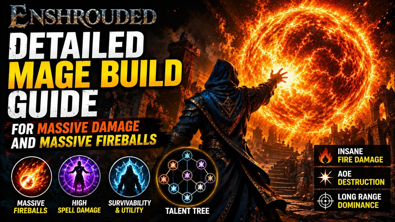 Detailed Mage Build Guide For Massive Damage And Massive Fireballs Enshrouded