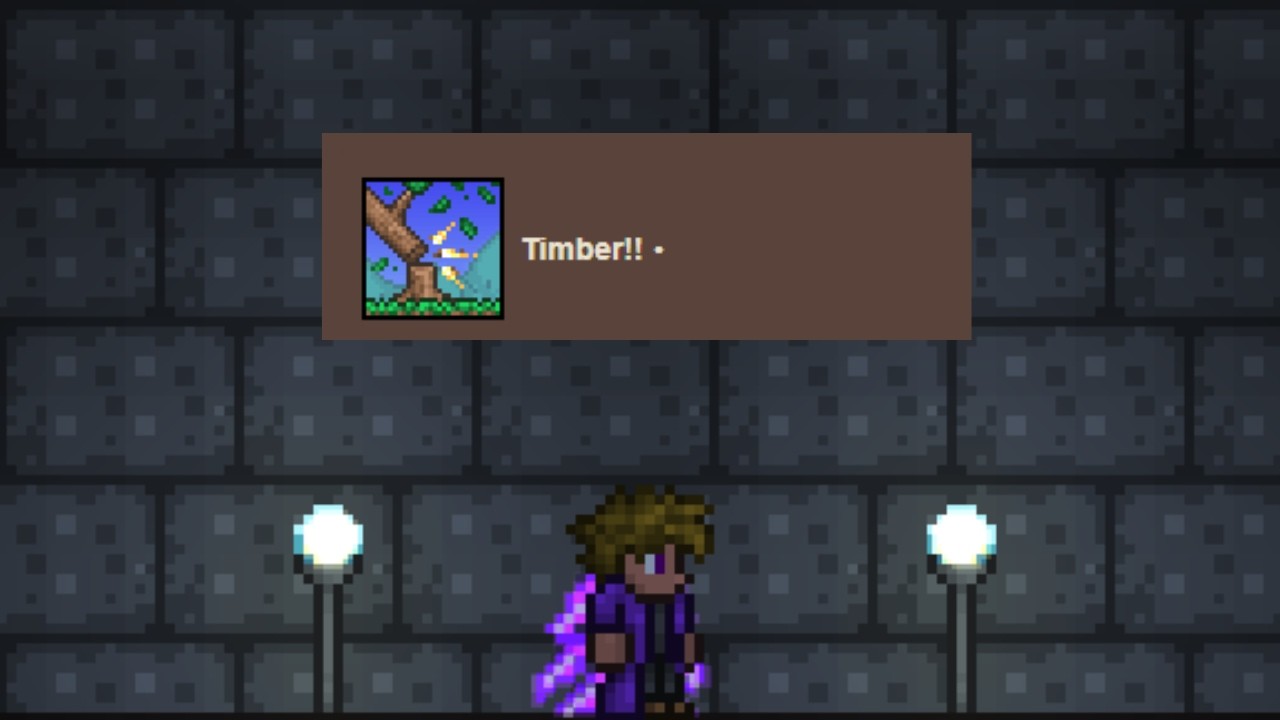 Timber!! | How To Unlock All Terraria Achievements Series | Part 1 | Terraria