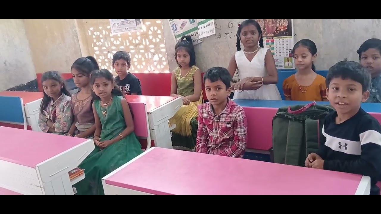 Mpp School Prashant Nagar pendurthi 3rd class word chain game