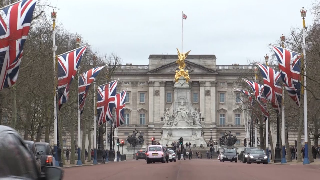 British flags fly along the Mall in London as the UK prepares to leave the EU | AFP