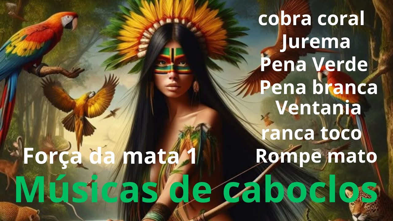 MÚSICAS  DE CABOCLOS  2025. Cobra coral. Pena branca.jurema.ventania.ranca toco.