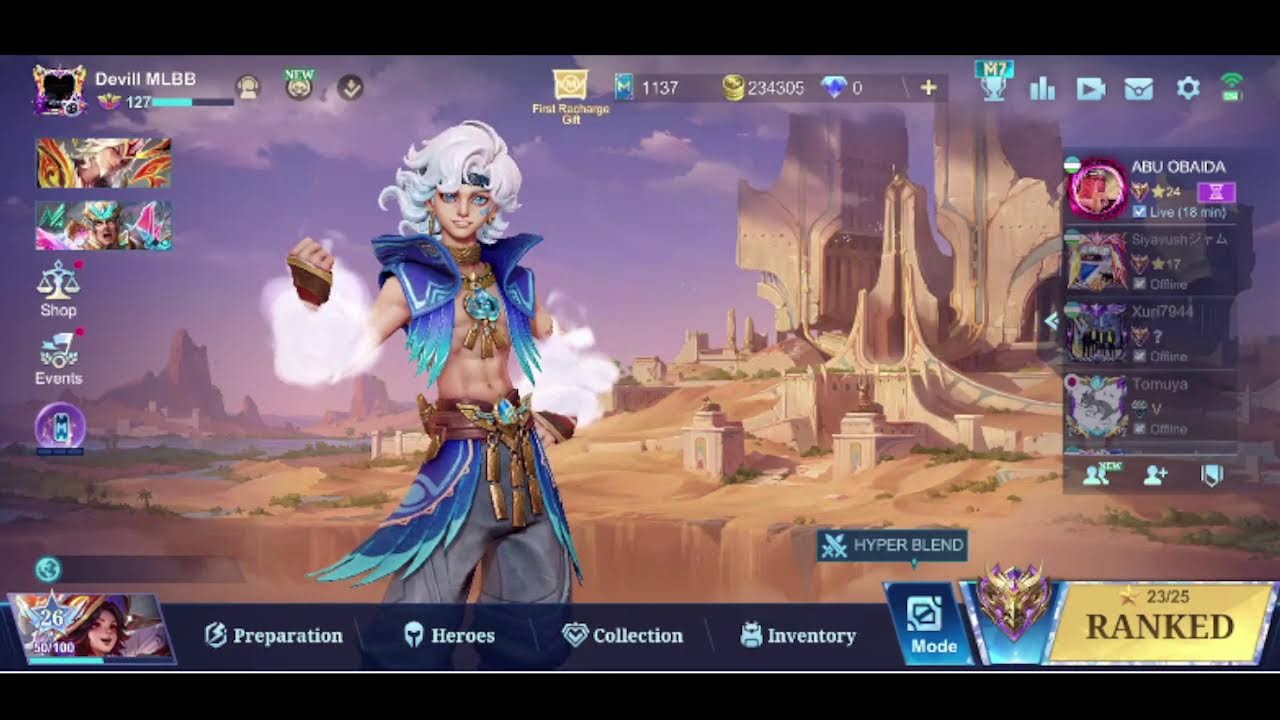 DEVILL MLBB GO  LIVE -1 RANKED BRAWL MAGIC CHESS