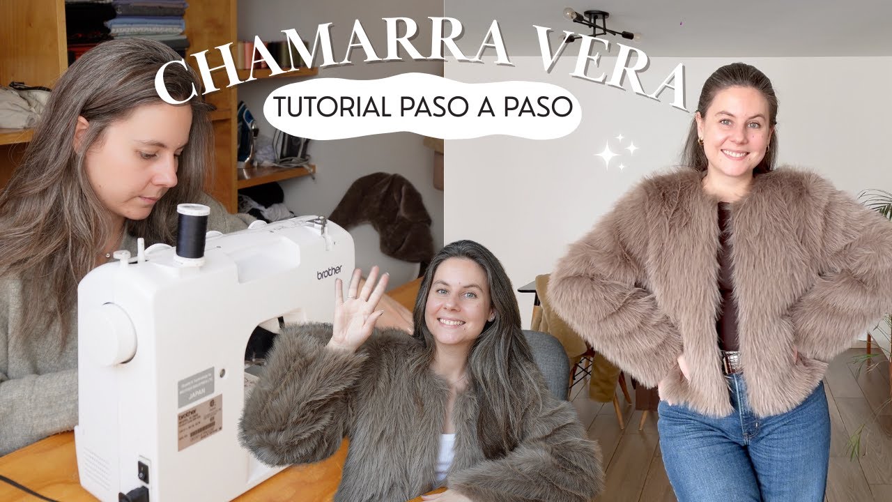 Cómo coser una chamarra de peluche | Tutorial de costura + Patrón digital Vera a descargar
