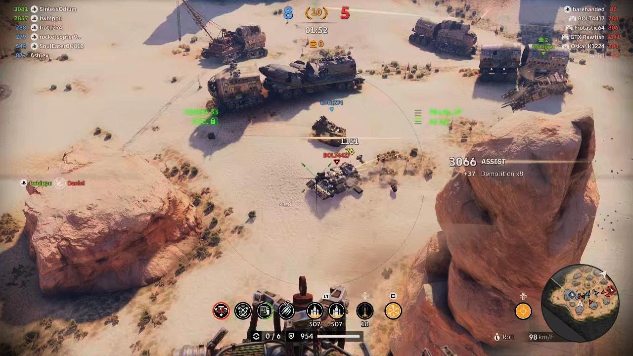 Crossout match 84.  About 7000 point between the 2 of us, GG Whip!