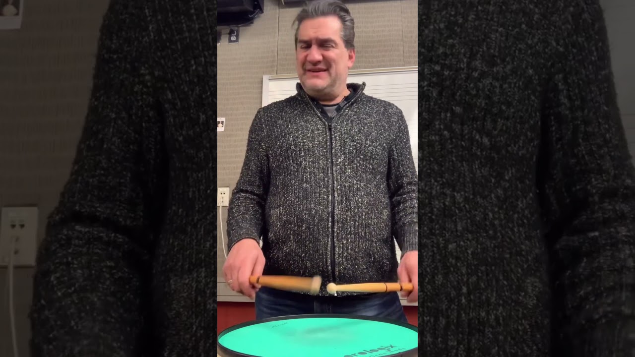SINGLES & PARADIDLES PadAlong part 1 ( drummers JOIN IN) - rudiments are fun !