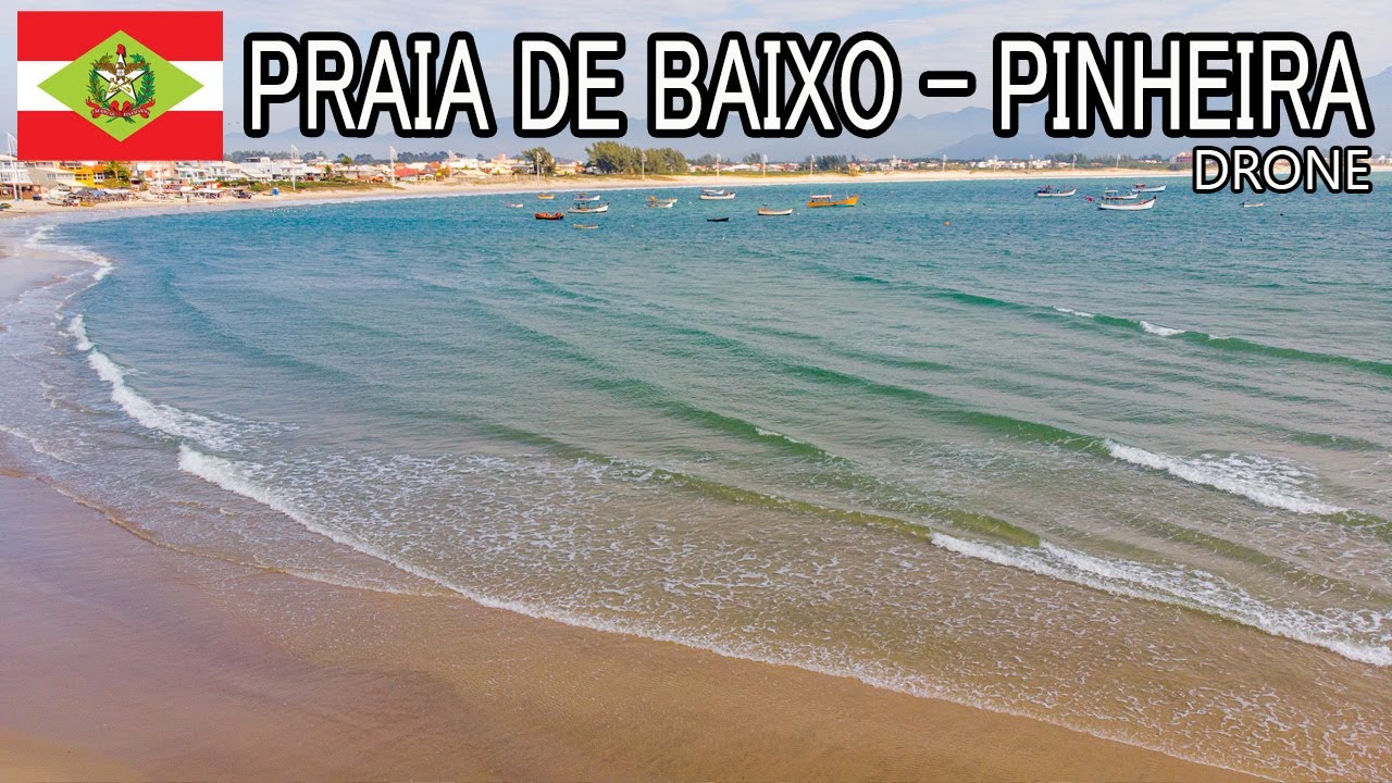 VOO DE DRONE SOBRE A PRAIA DE BAIXO DA PINHEIRA - PALHOÇA - SANTA CATARINA. Drone #74