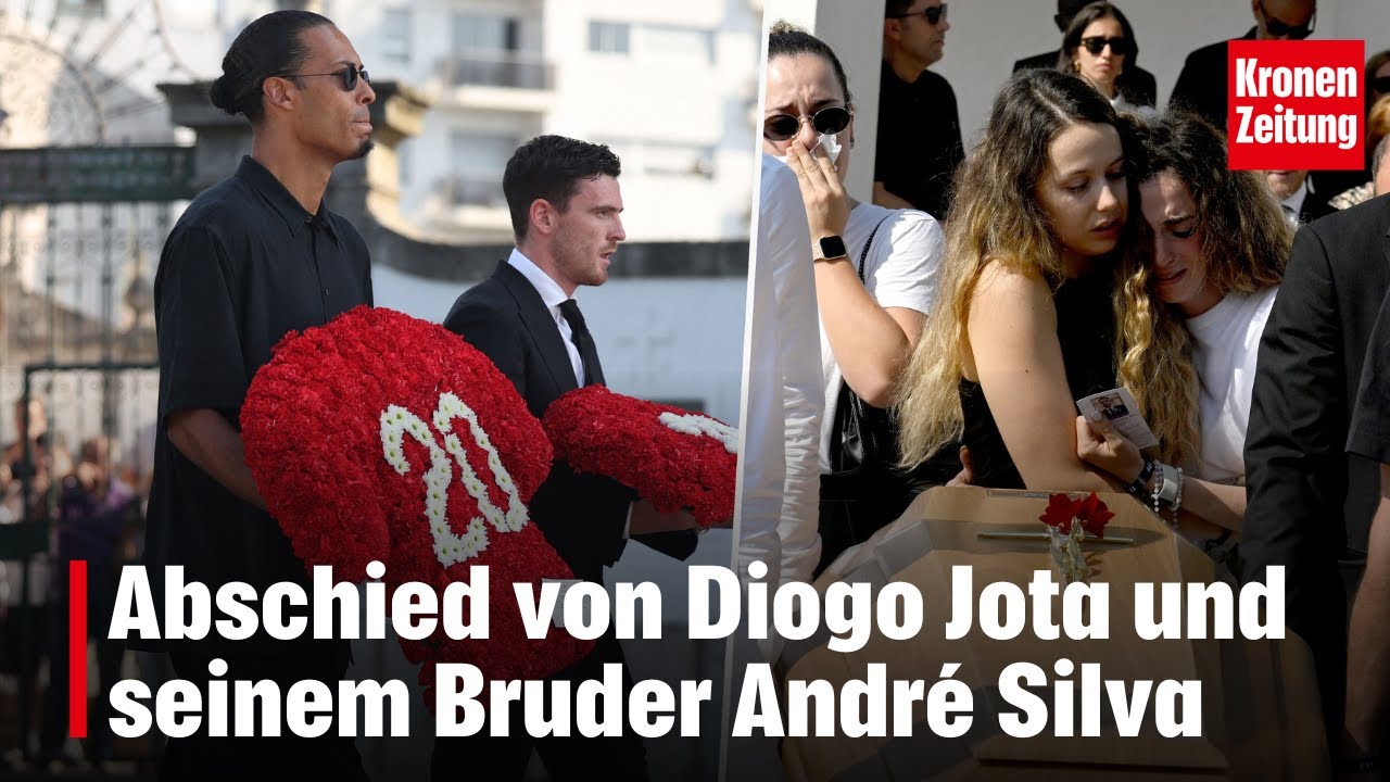 Abschied von Diogo Jota und seinem Bruder André Silva | krone.tv NEWS