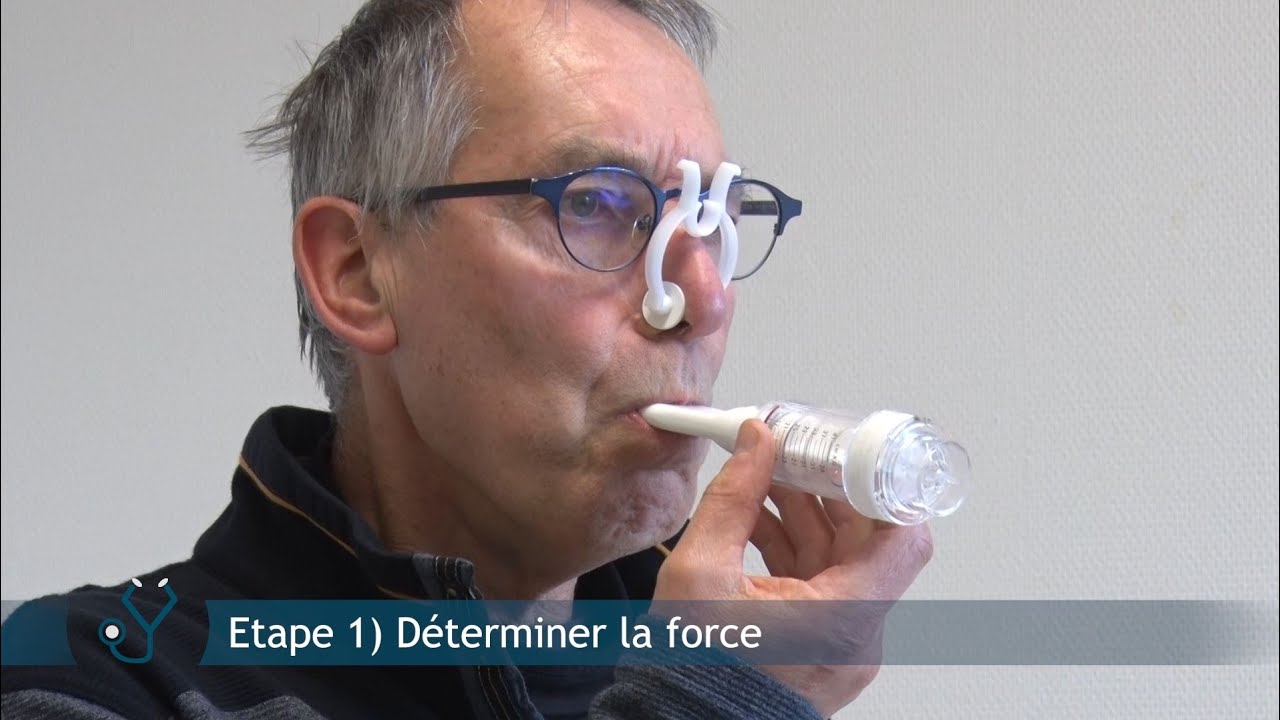 Tutoriel d'entraînement des muscles inspiratoires en préopératoire