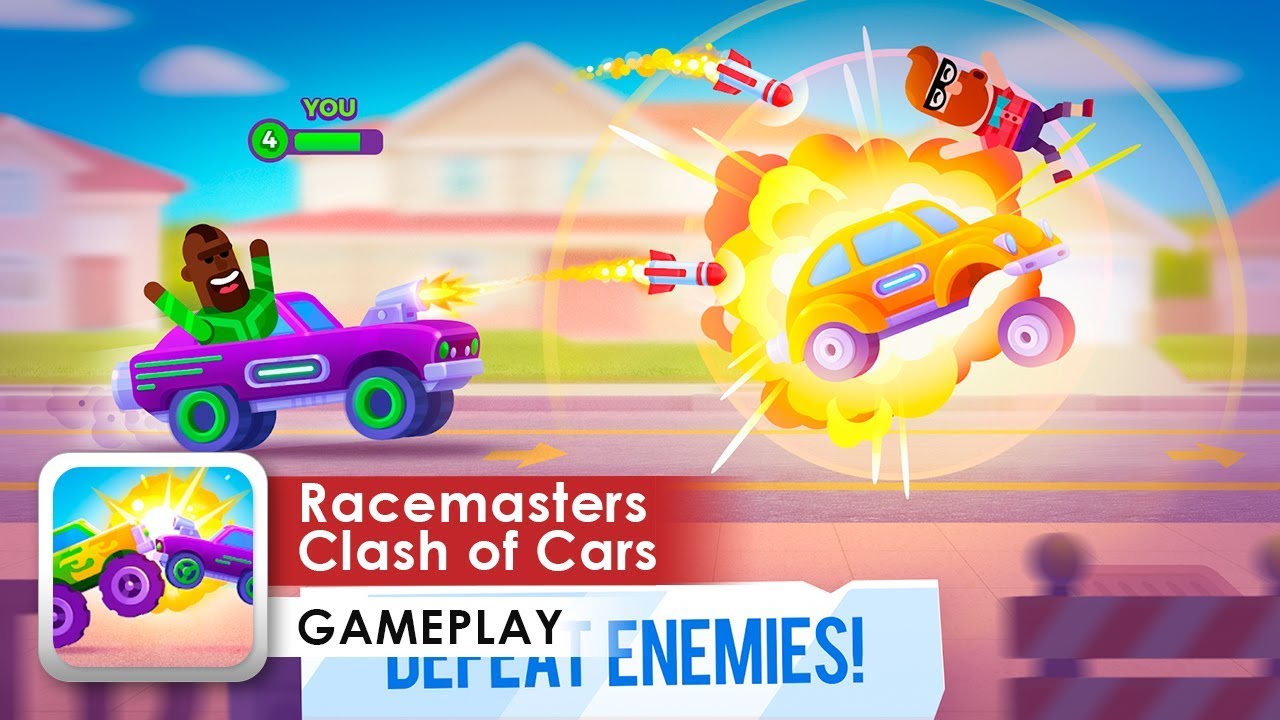Racemasters - Сlash of Сars Gameplay HD (Android) Funny online racing