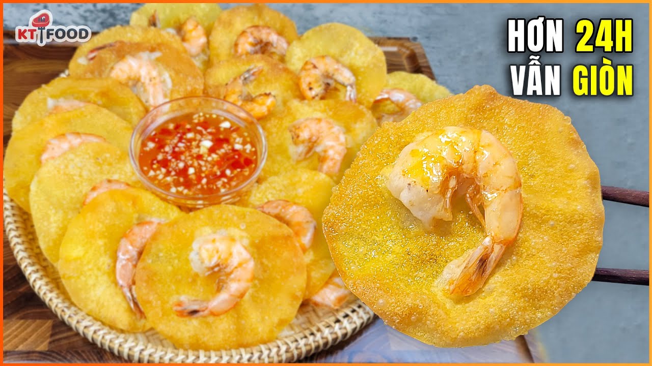 Bánh Tôm Chiên để 24 Tiếng vẫn giòn tan ăn với Mì Khô, Hủ Tiếu, Hoành Thánh - KT Food