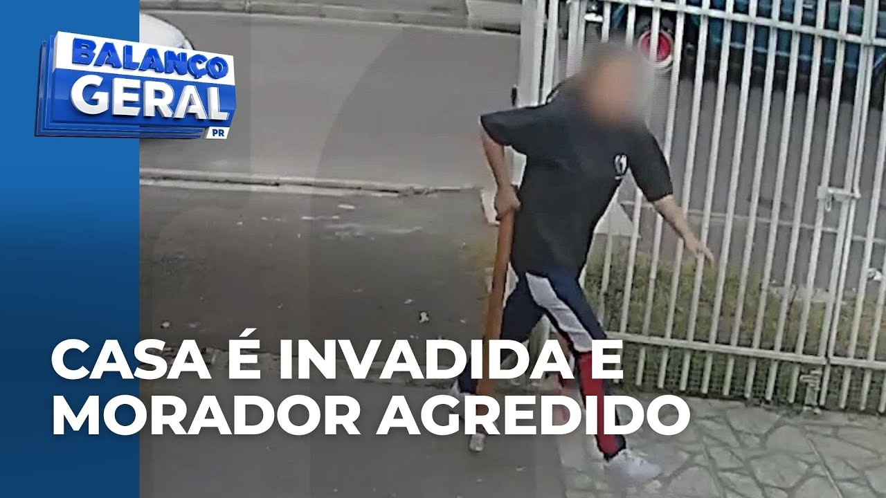 Casa de família é invadida por quarteto em Colombo; morador foi agredido a pauladas