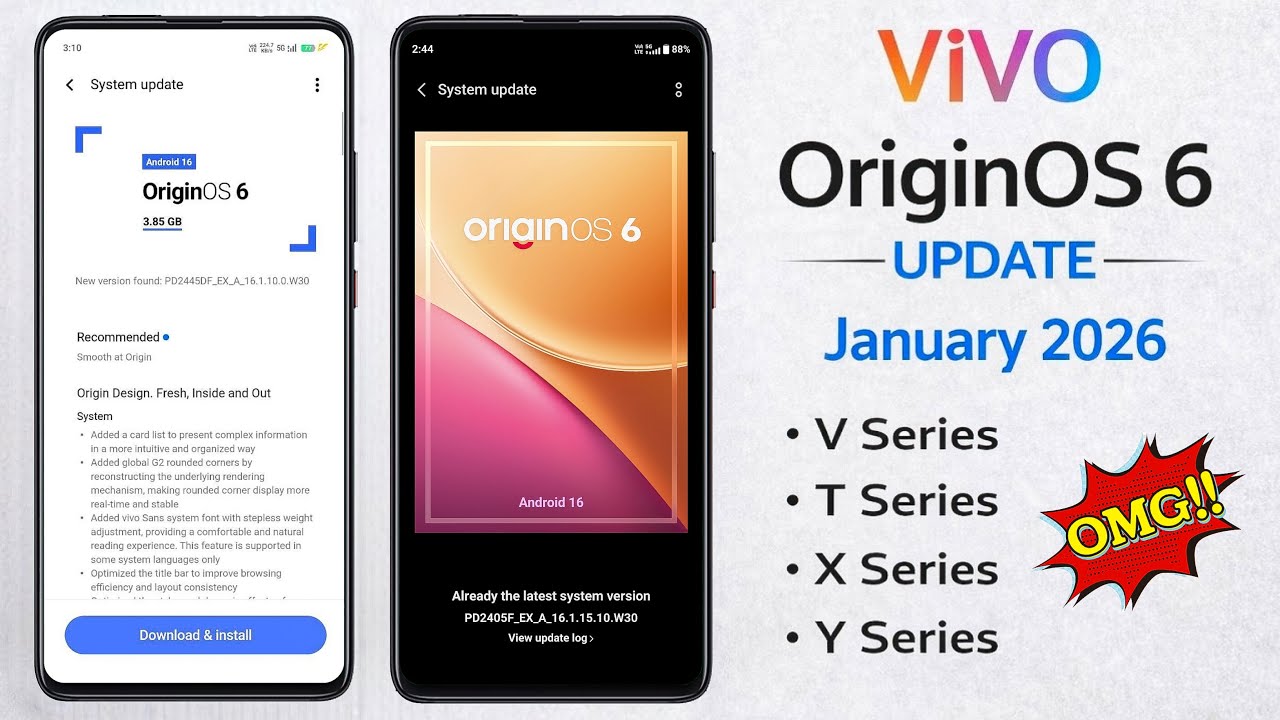 🚀 Vivo Origin OS 6 Update Timeline Revealed! | Jan–March 2026 Eligible Phones