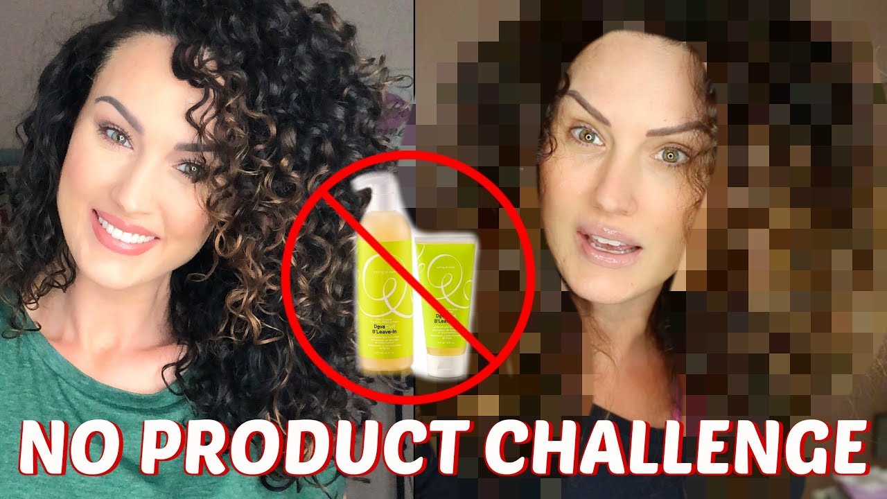 NO PRODUCT CURLY HAIR CHALLENGE | THE GLAM BELLE