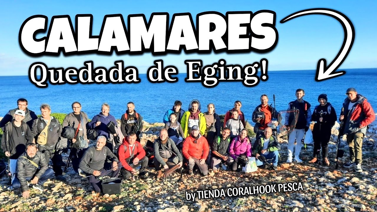 QUEDADA de EGING en busca de CALAMARES DESDE COSTA! 🦑 + *REGALOS y SORTEO*