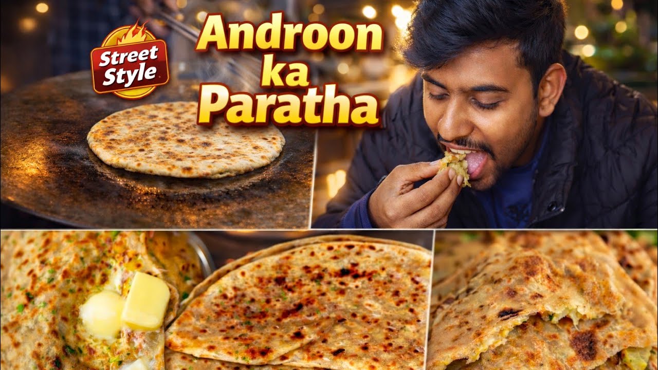 🔥 Street Style Andarron Ka Paratha 🤤 | Crispy, Spicy & Butter Loaded!