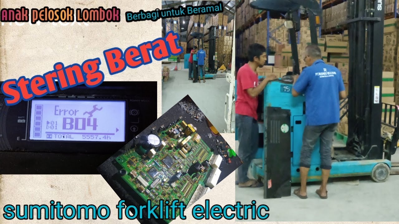 Error B04 Forklift electric sumitomo quapro R