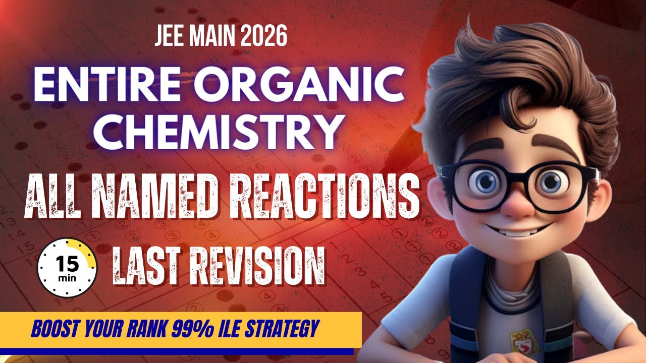 Entire Organic Chemistry: Named Reactions in Just 15 min: JEE Main 2026 Chemistry